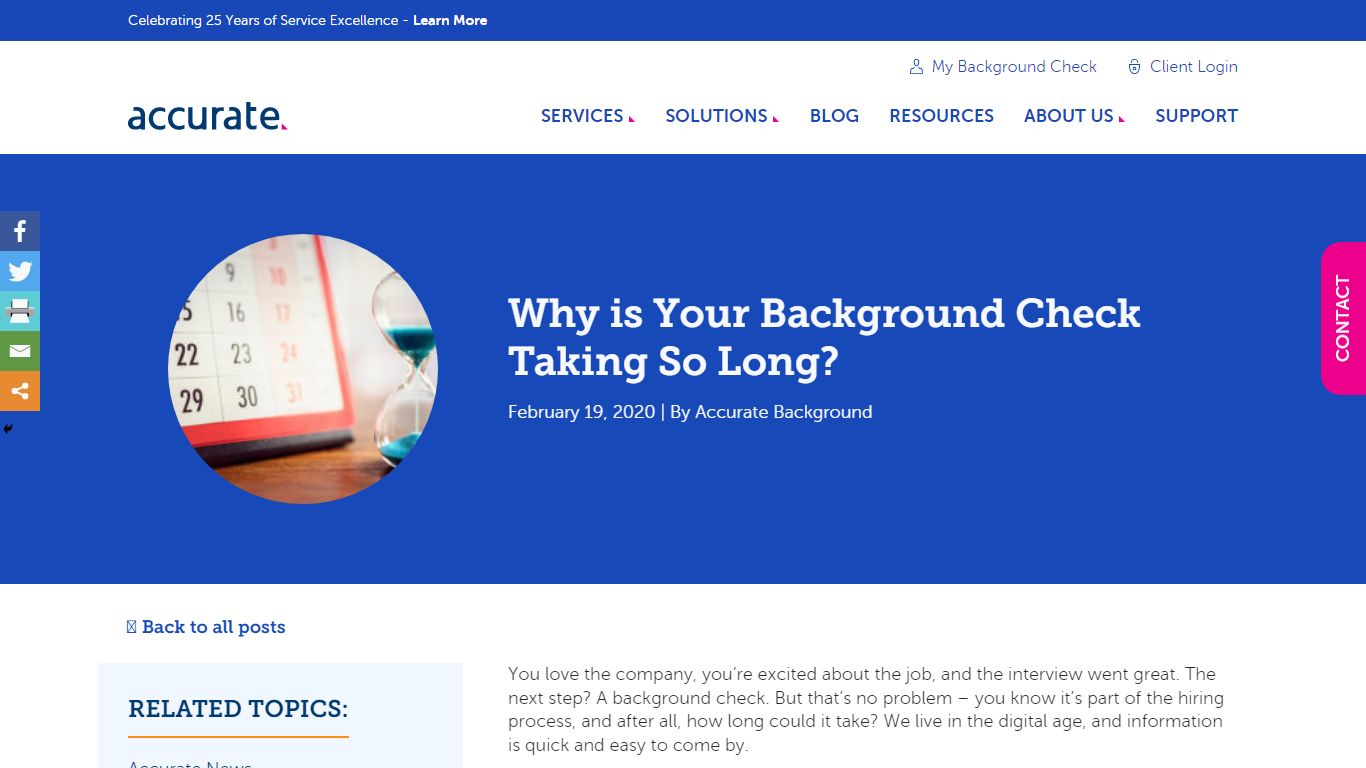 Why is Your Background Check Taking So Long? - Accurate