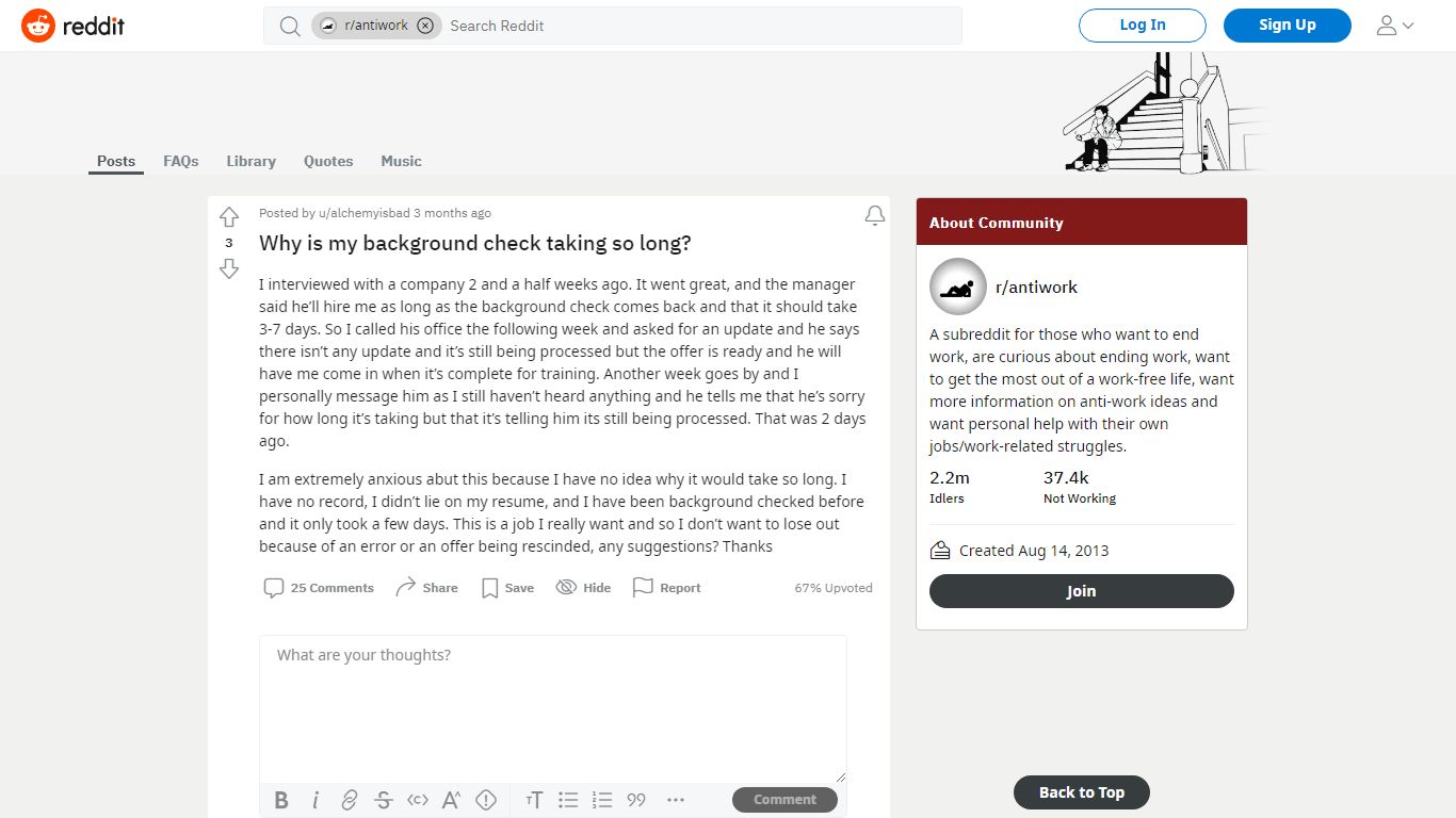 Why is my background check taking so long? : antiwork - reddit
